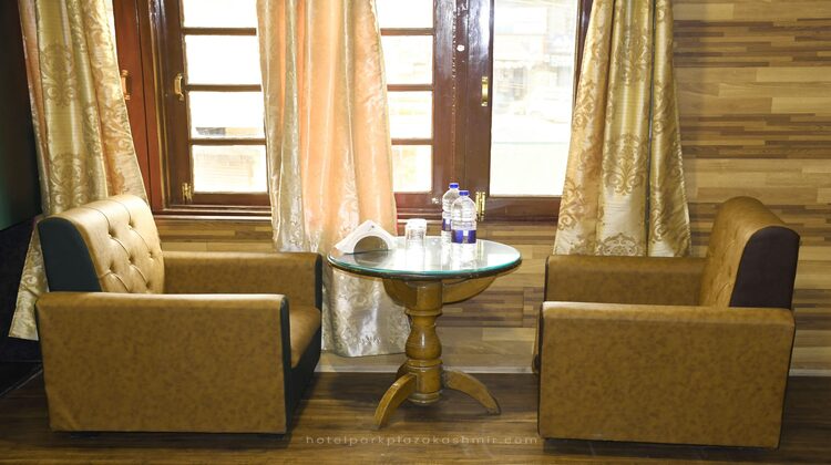 hotel park plaza srinagar, kashmir sitting min table