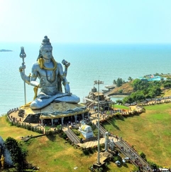 Shiva Temple Near water karnataka